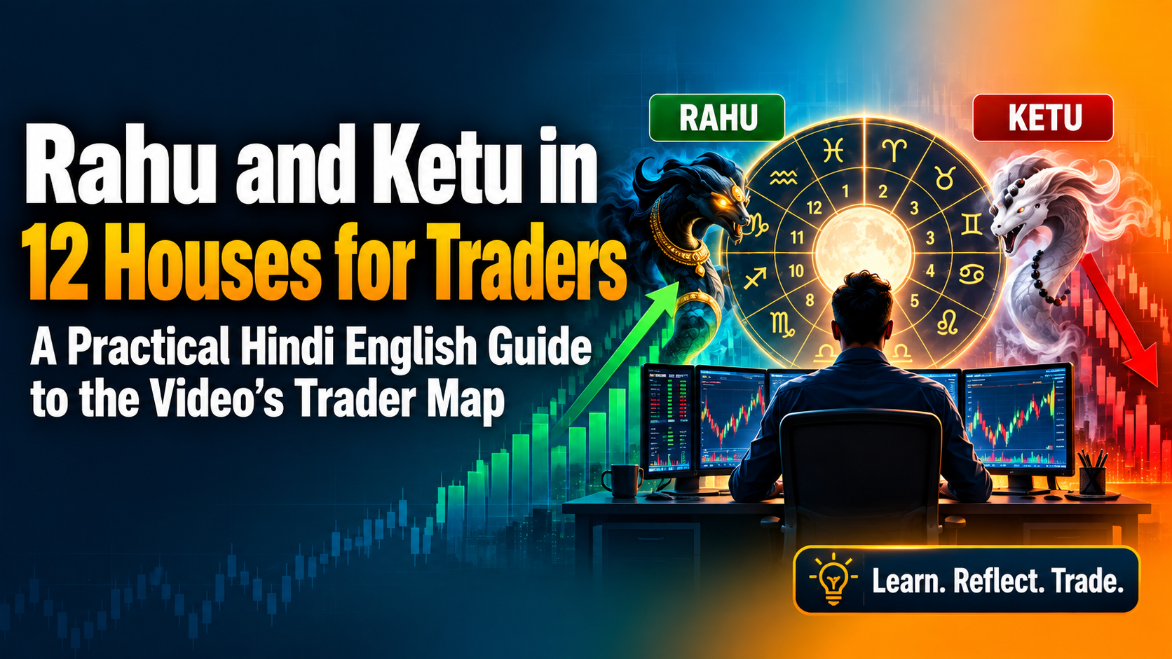 Rahu and Ketu in 12 Houses for Traders